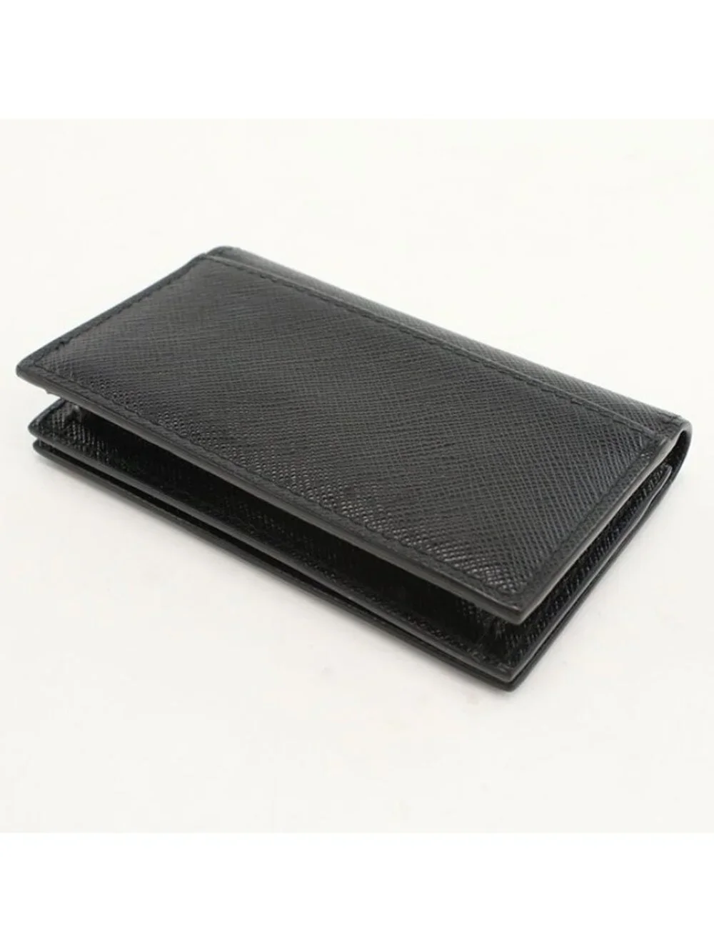 ★SOLD★ Prada Card Case Saffiano Leather Business Holder - Picture 2 of 5
